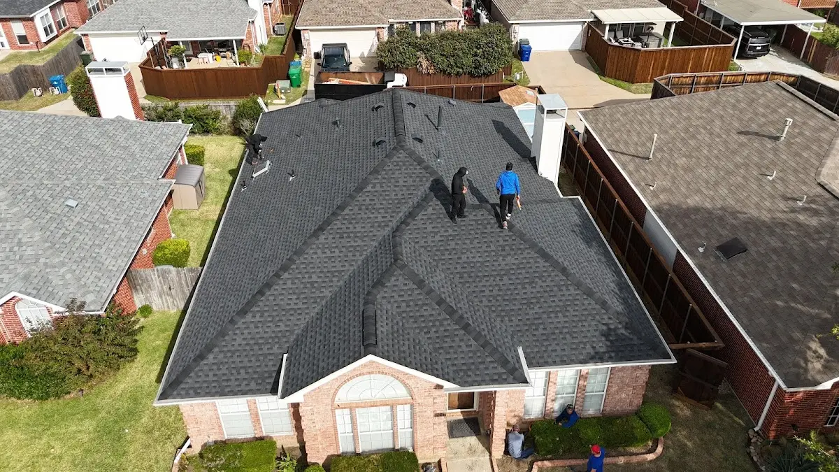 Slate & Tile Roof Repair work in progress on a Glen Ellyn property
